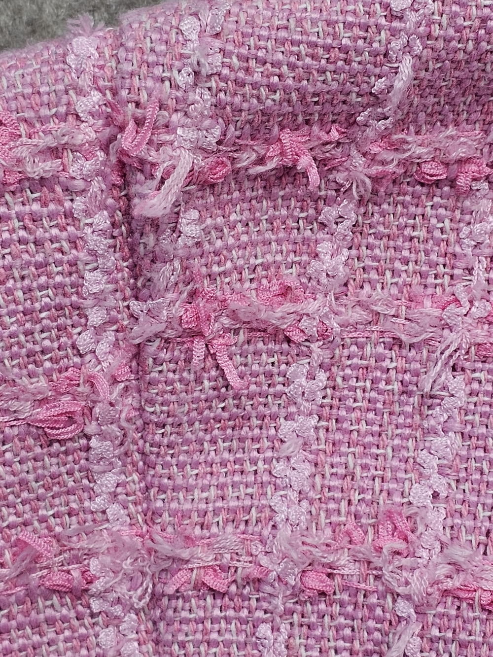 Heyson Bubblegum Pink Tweed Vest Button Down NWT Size Large Chic Textured - Picture 4 of 7